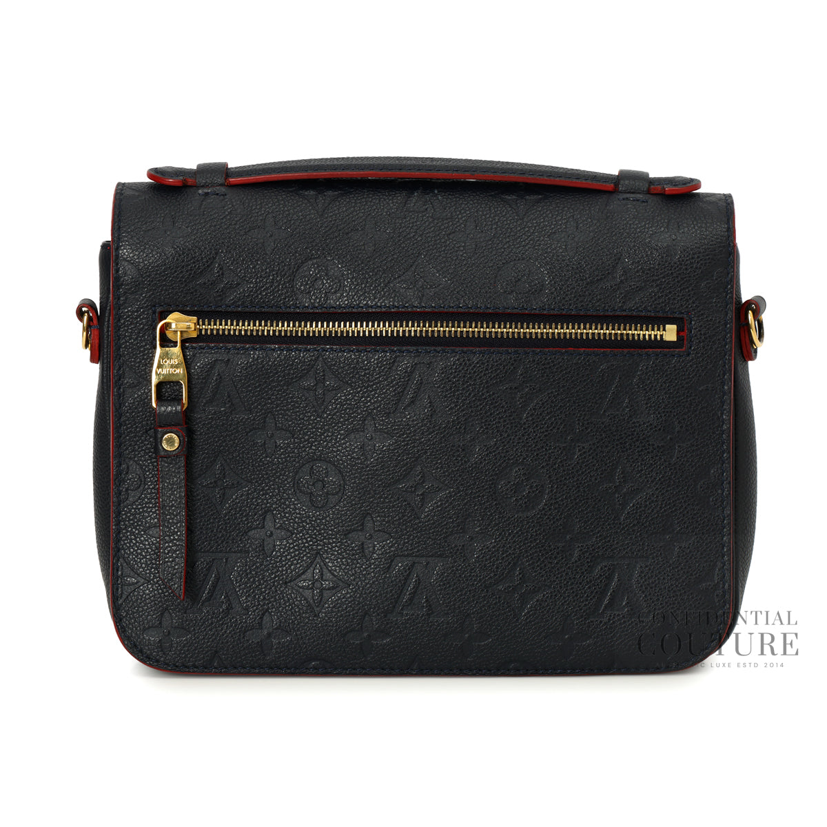 Navy Monogram Empreinte Leather Pochette Métis Bag