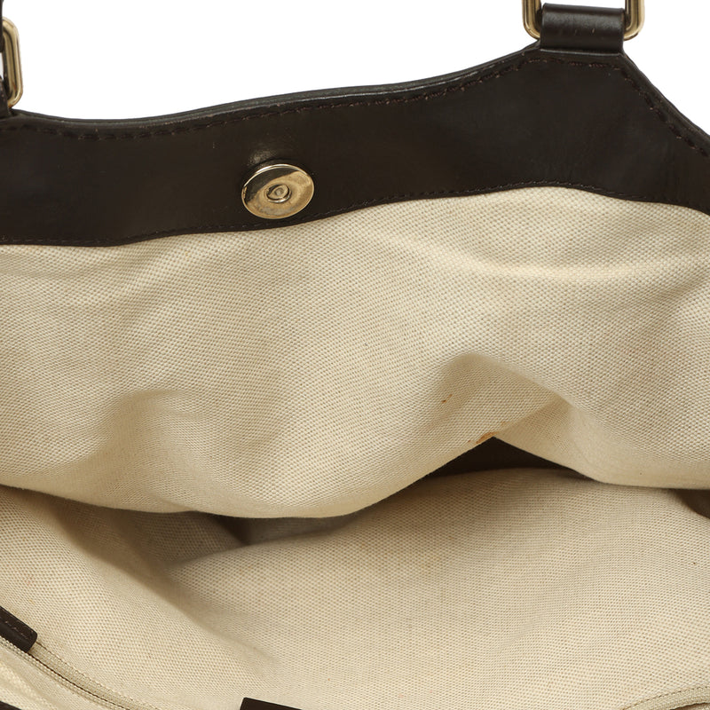 Beige/Brown  GG Canvas Medium Sukey Tote
