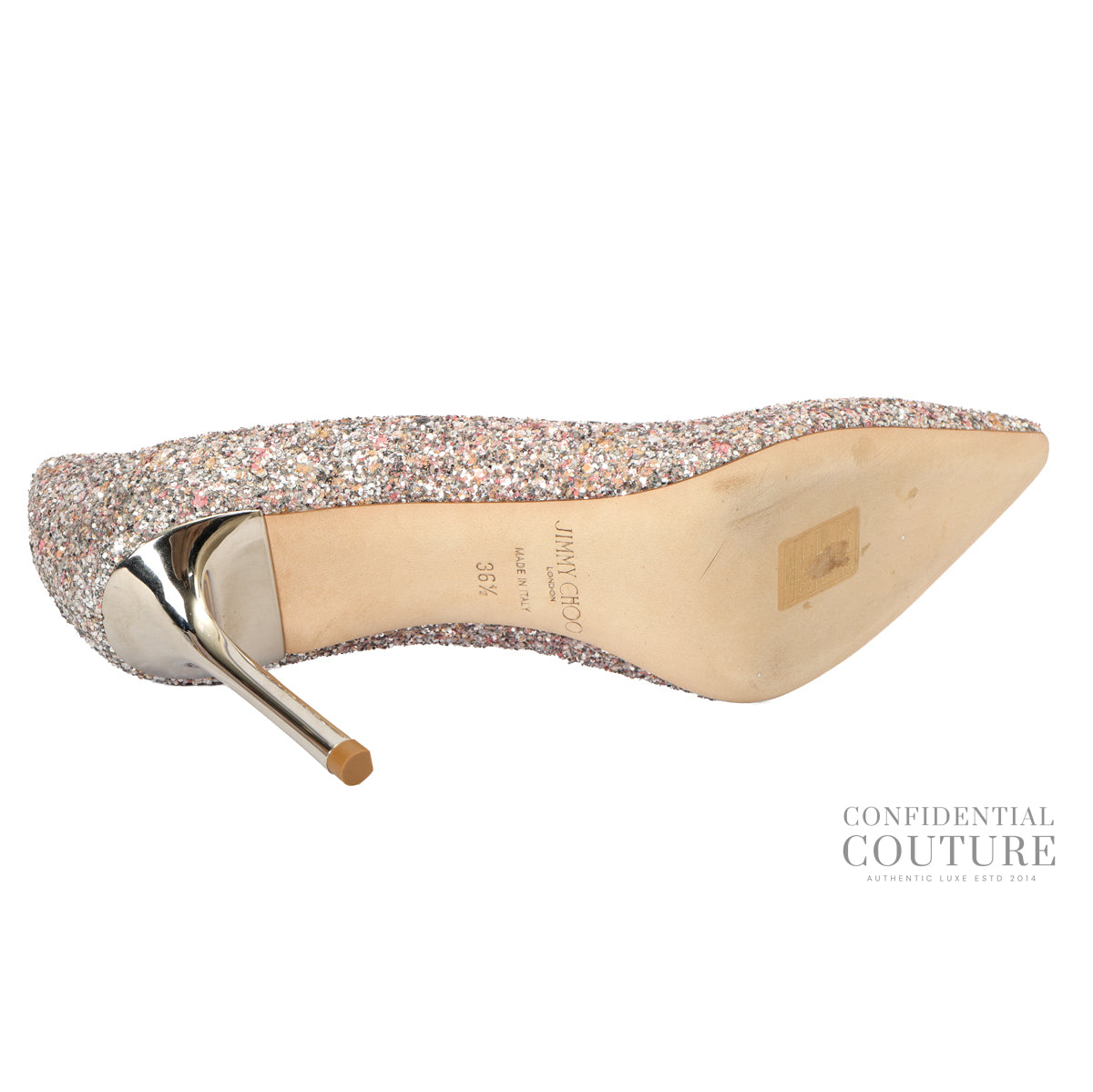 Silver/Pink Romy 85 Coarse Glitter Pumps EU 36.5 | UK 3.5 | US 6.5