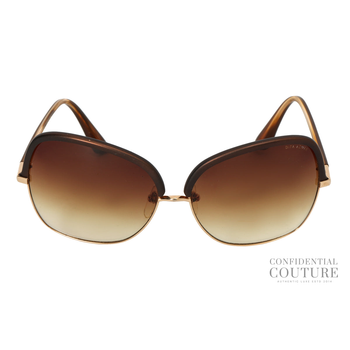 Azure Titanium 23005 Brown Tone Sunglasses