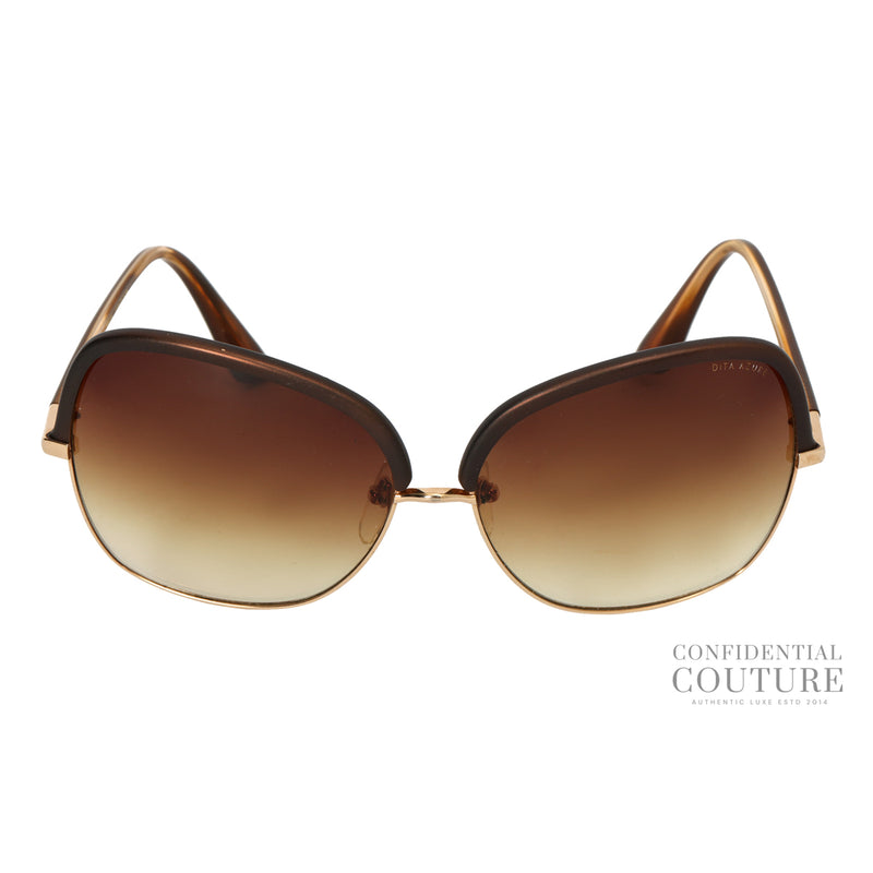 Pre-loved Dita Azure Titanium 23005 Brown Tone Sunglasses