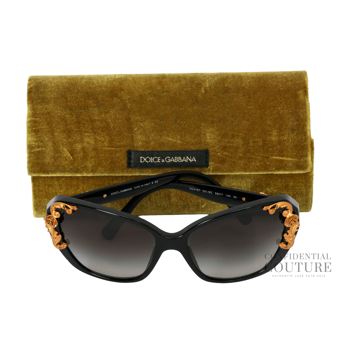 Black Baroque Sunglasses