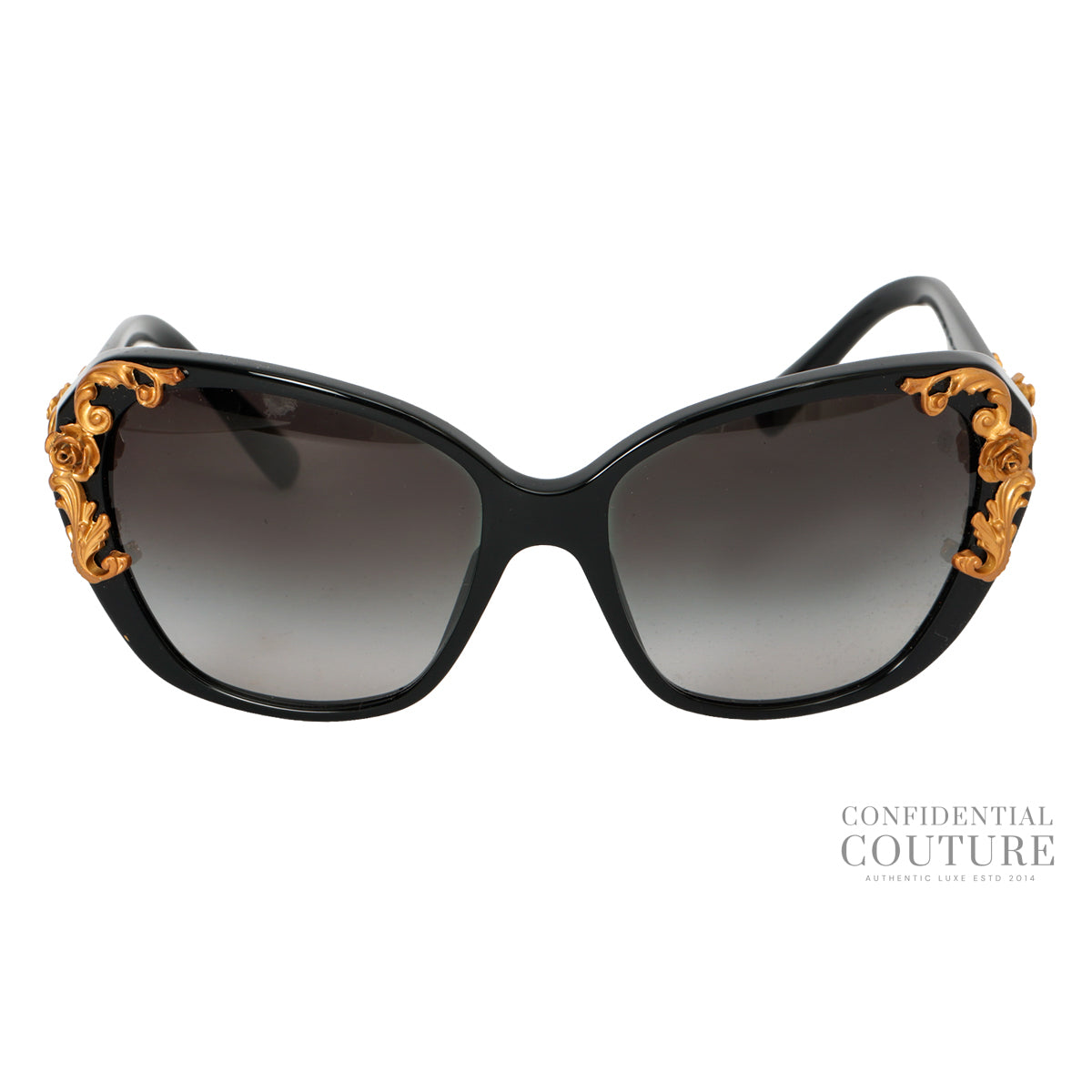 Black Baroque Sunglasses