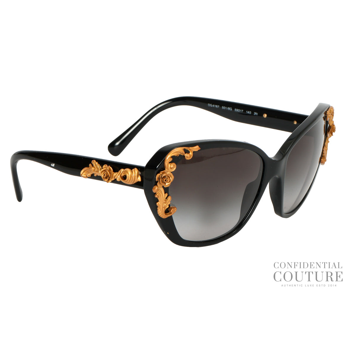 Black Baroque Sunglasses