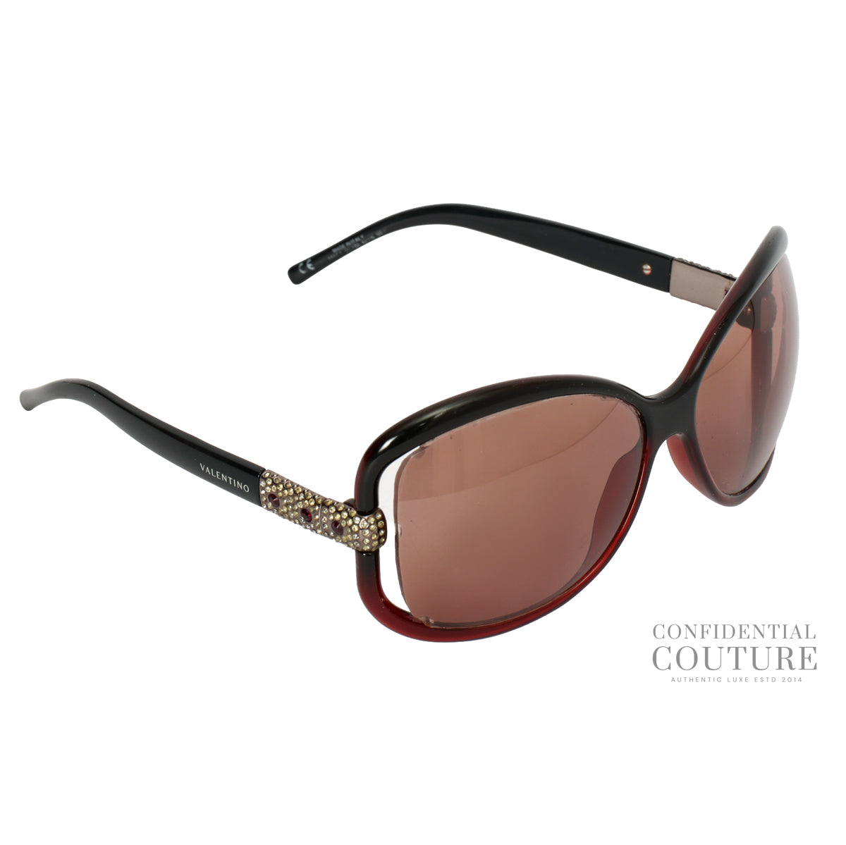5553S OCYB6 Black/Red Frame Sunglasses