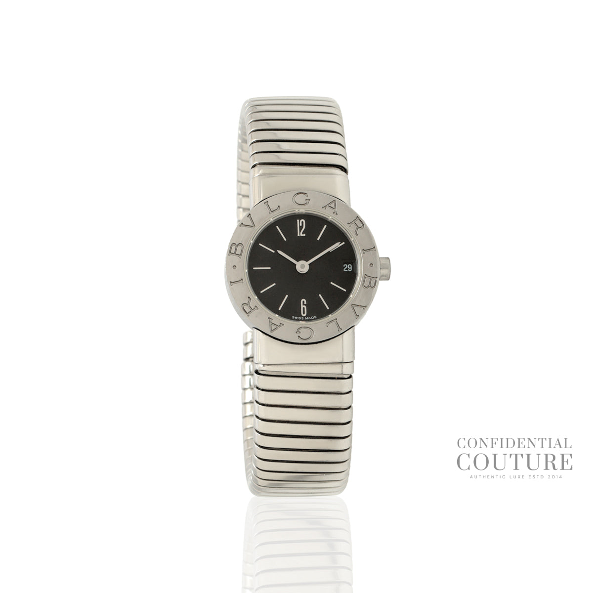 Tubogas BB 23 2TS 23mm Black Dial Watch