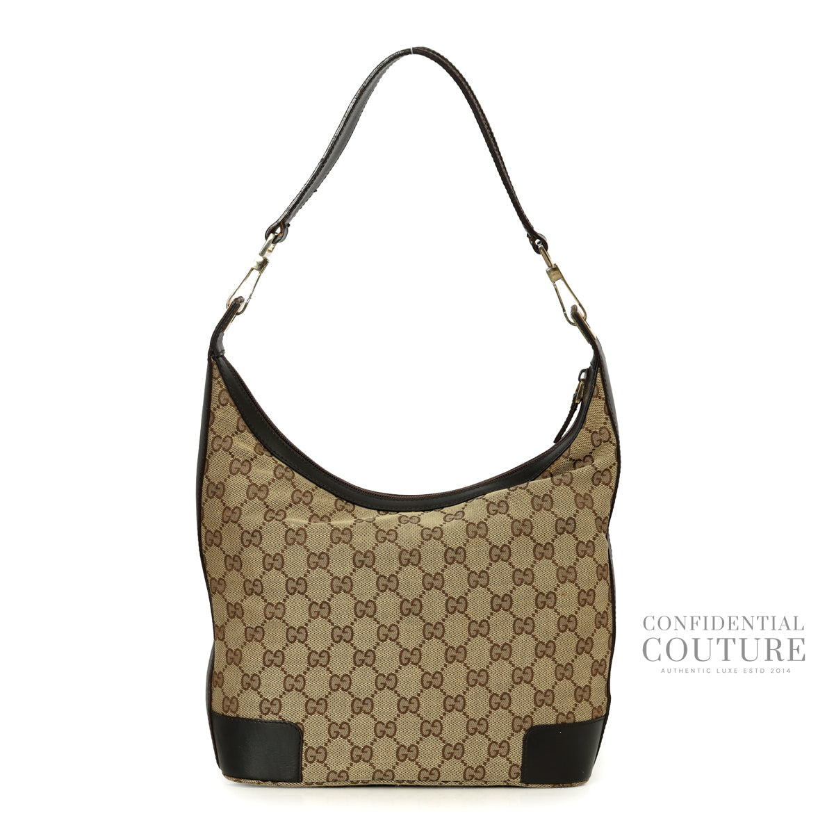 GG Canvas Brown/Beige Small Hobo Bag