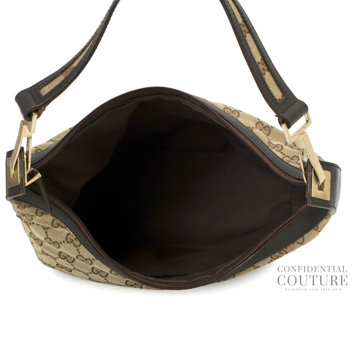 GG Canvas Brown/Beige Small Hobo Bag