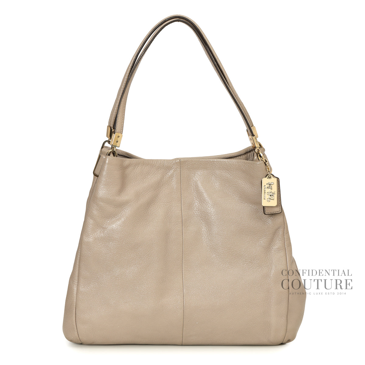 Grey Beige Madison Phoebe Tote Bag