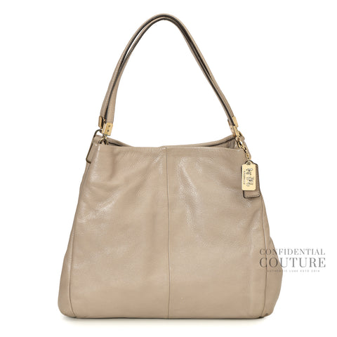 Grey Beige Madison Phoebe Tote Bag