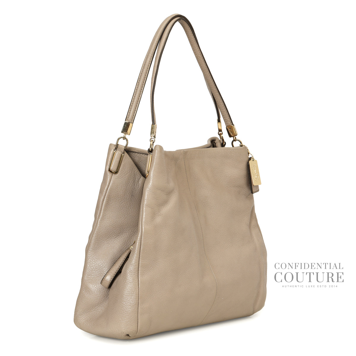 Grey Beige Madison Phoebe Tote Bag