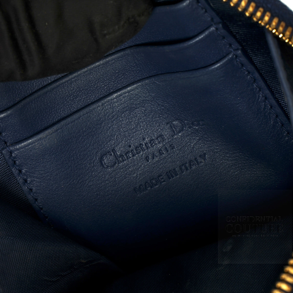 Lady Dior Call'in Dior Navy Blue Phone Holder
