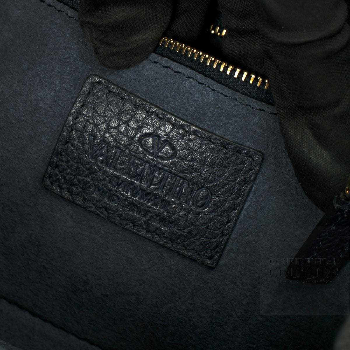 Rockstud Glam Lock Small Black Flap Bag