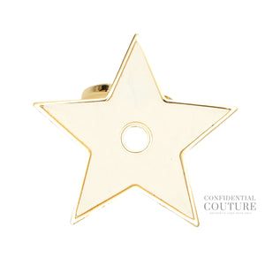 Gold & White Star Phone Ring Accessories