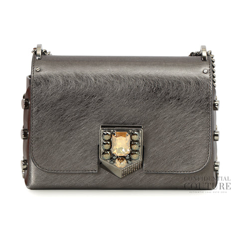 Lockett Petite Eez Anthracite With Crystal Lock Bag