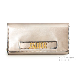 Leather J'Adior Champagne Croisiere Wallet on Chain