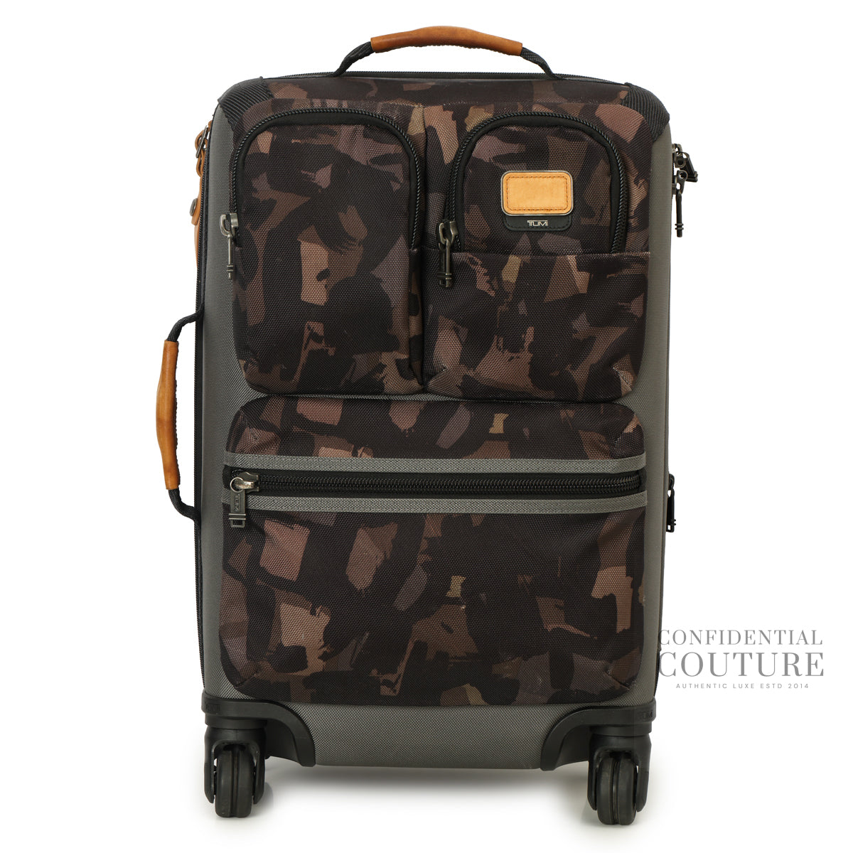 Brown/Camo Nylon and Coated Fabric Alpha Bravo Kirtland Expandable Carry On Luggage