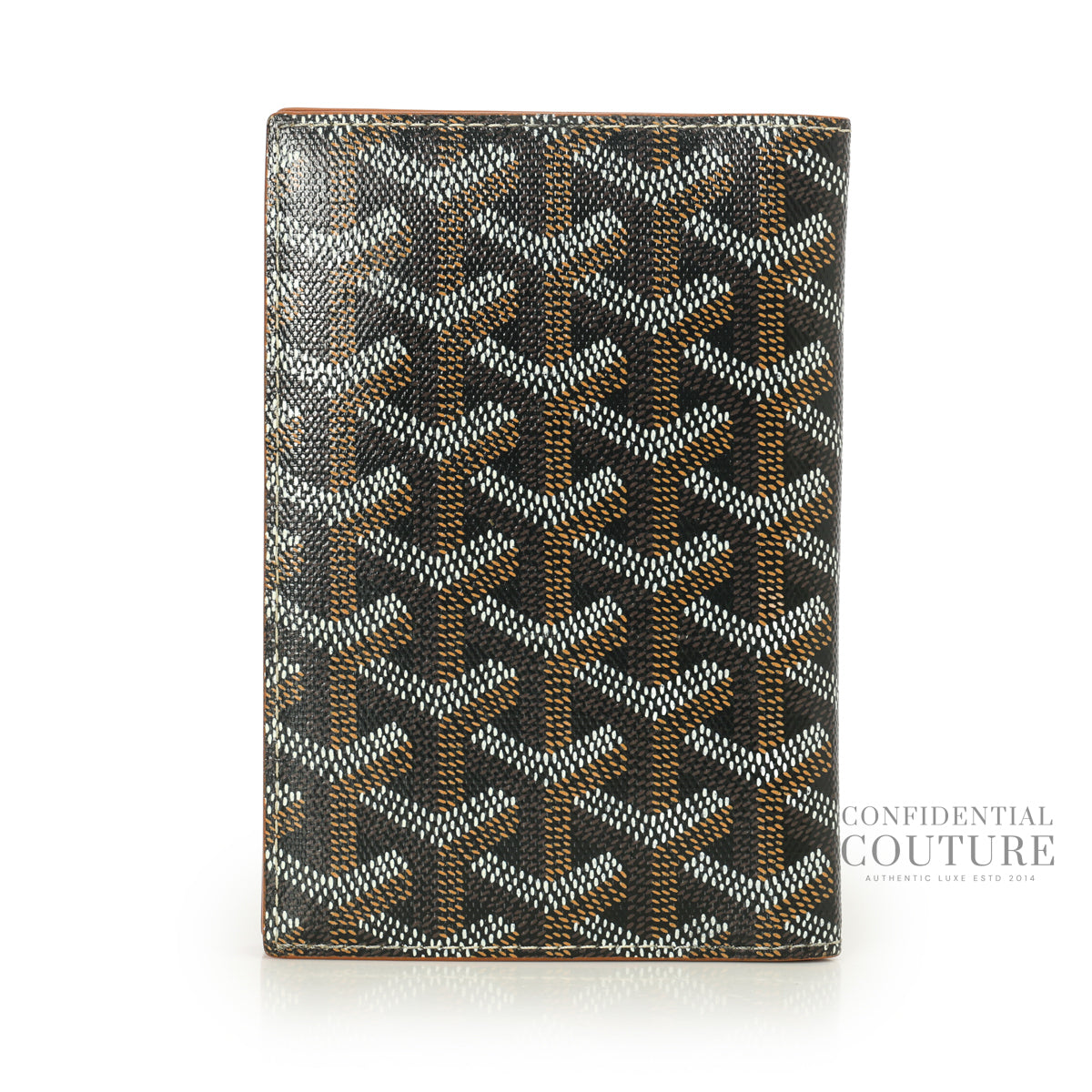 Black/Brown Grenelle Passport Cover