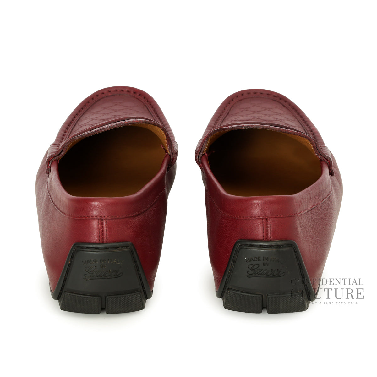 Maroon GG Guccissima Loafers For Men- UK 8.5, US 9, EU 42.5