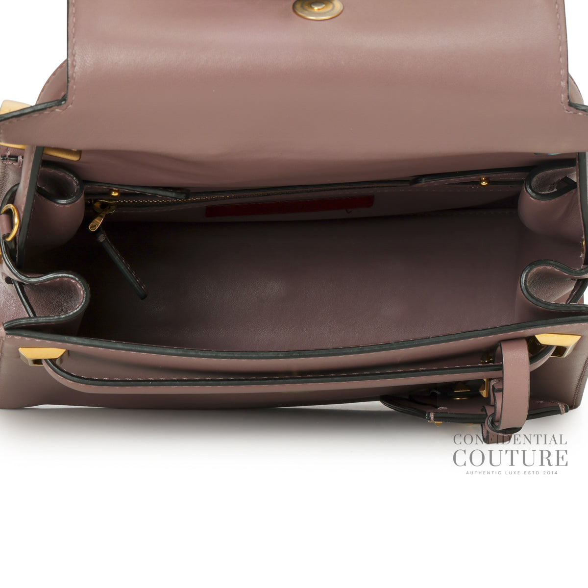 Garavani My Rockstud Leather Top Handle Bag