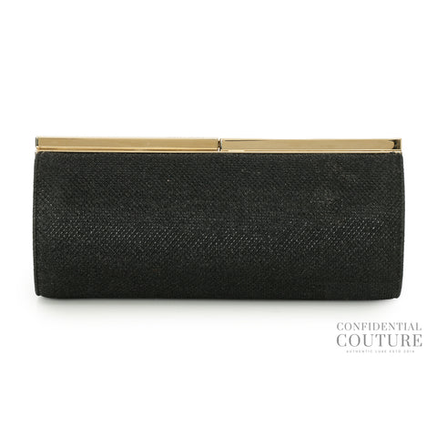Black Fabric Evening Clutch