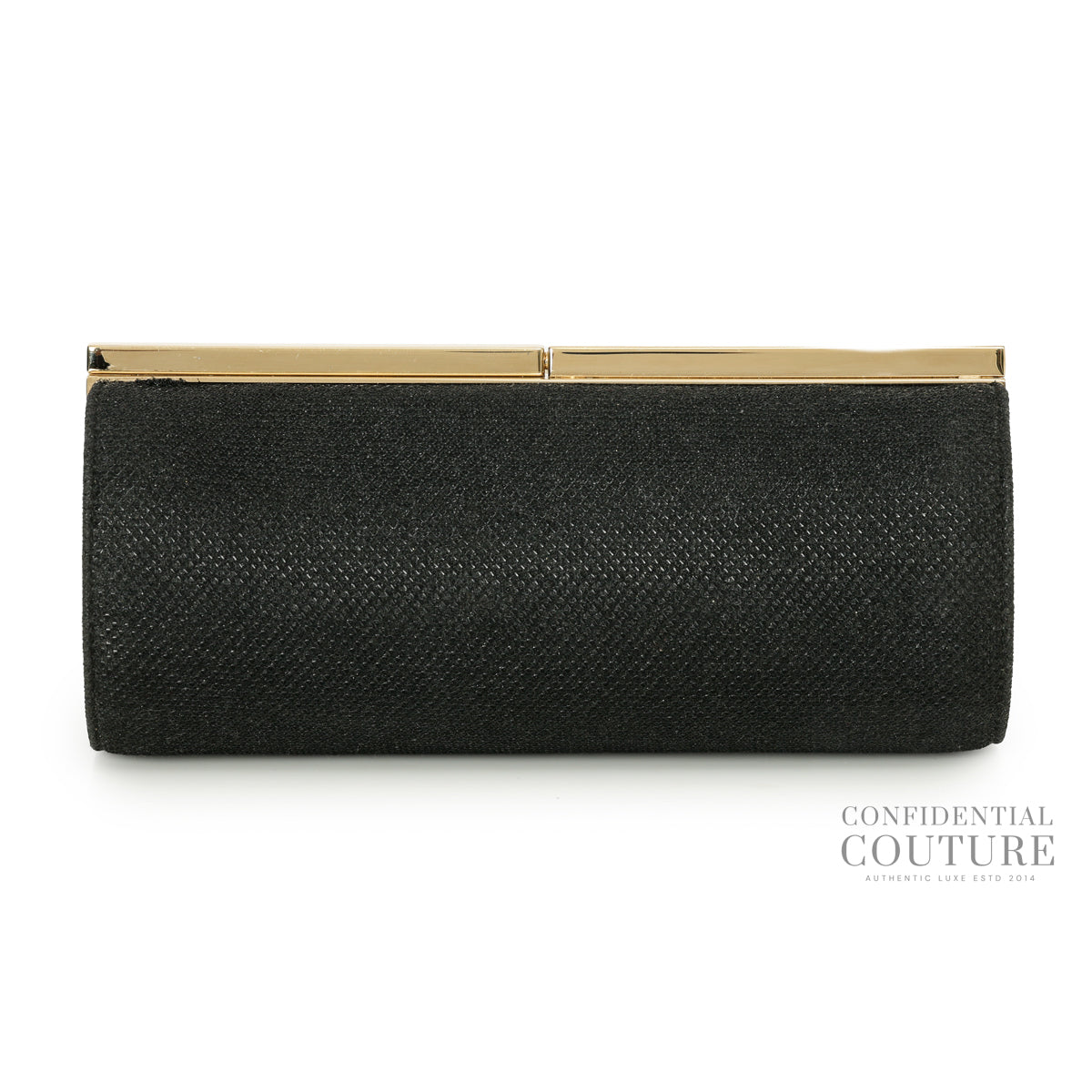 Black Fabric Evening Clutch