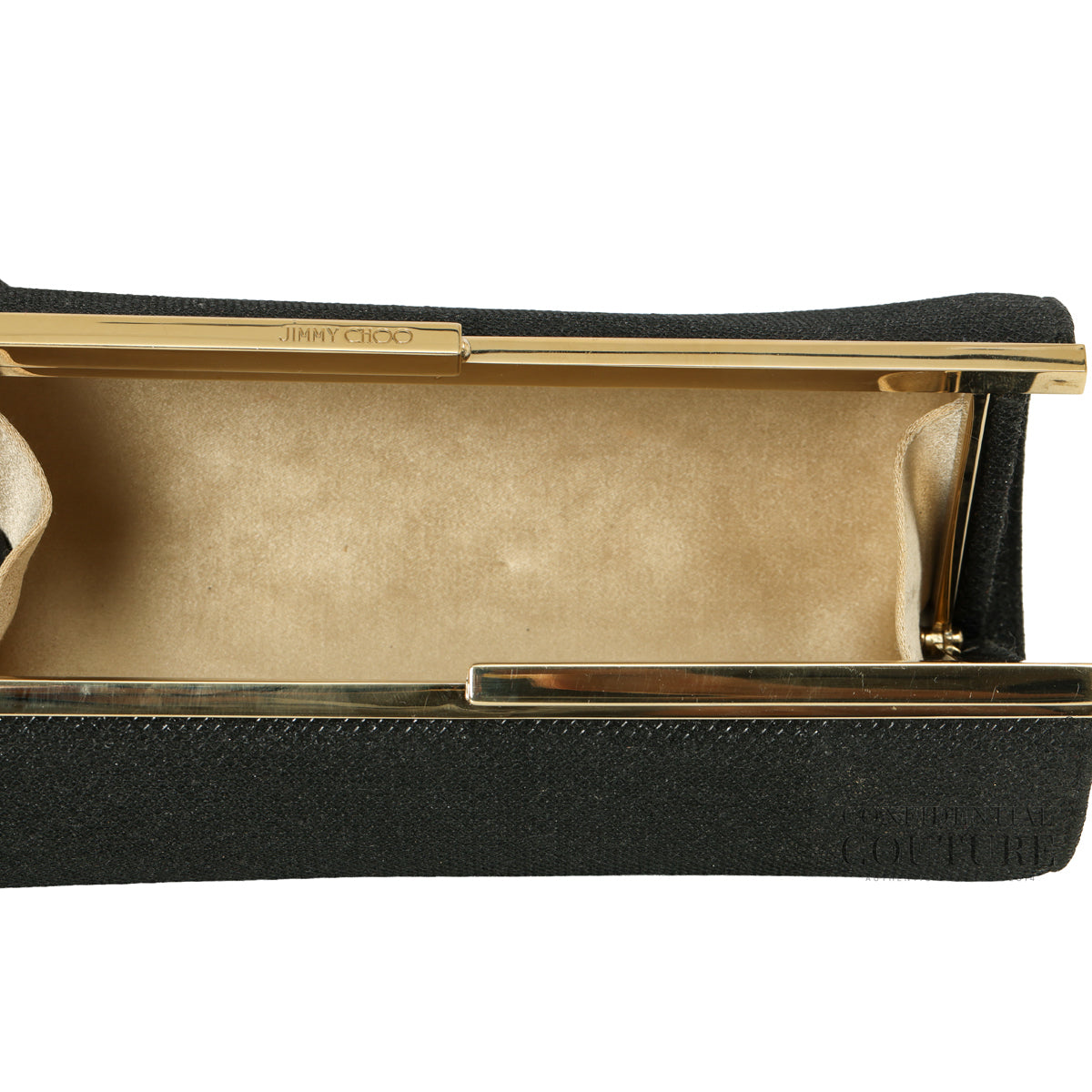 Black Fabric Evening Clutch