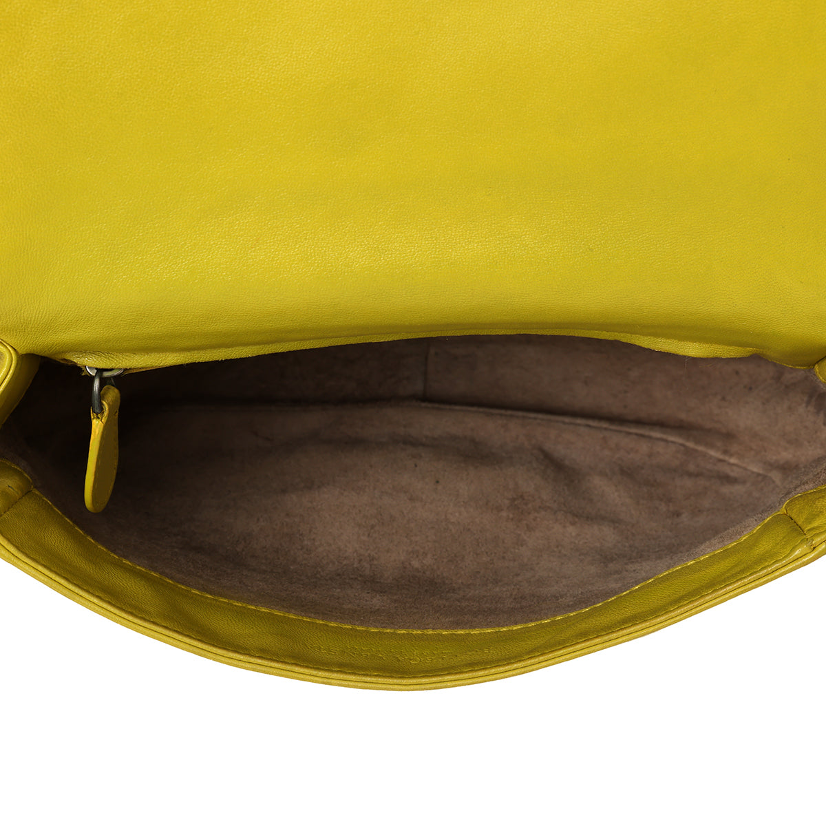 Olive Intrecciato Small Leather Drawstring Flap Crossbody Bag