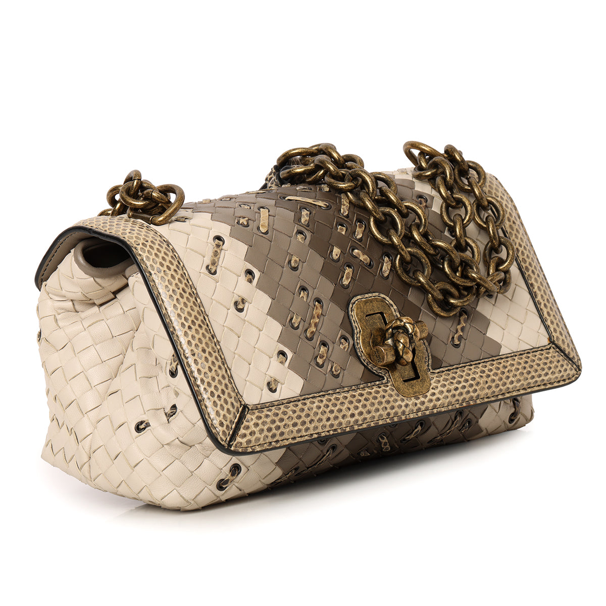 Multicolor Intrecciato Olimpia Knot Shoulder Bag One Size