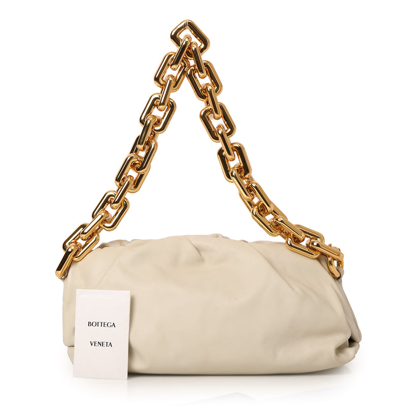 Ivory Chain Pouch Shoulder Bag