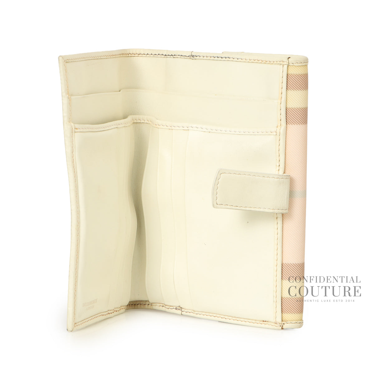 Check Plaid Print Multicolor Compact Wallet