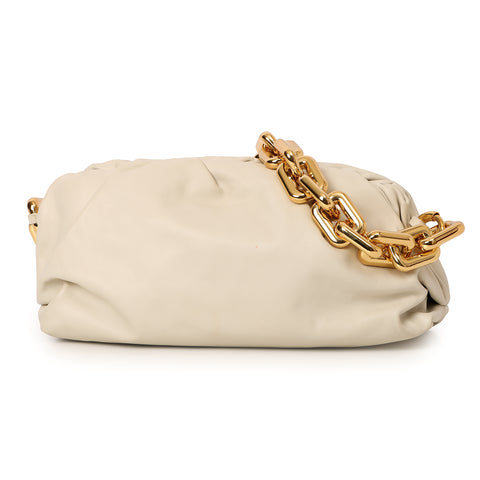 Ivory Chain Pouch Shoulder Bag