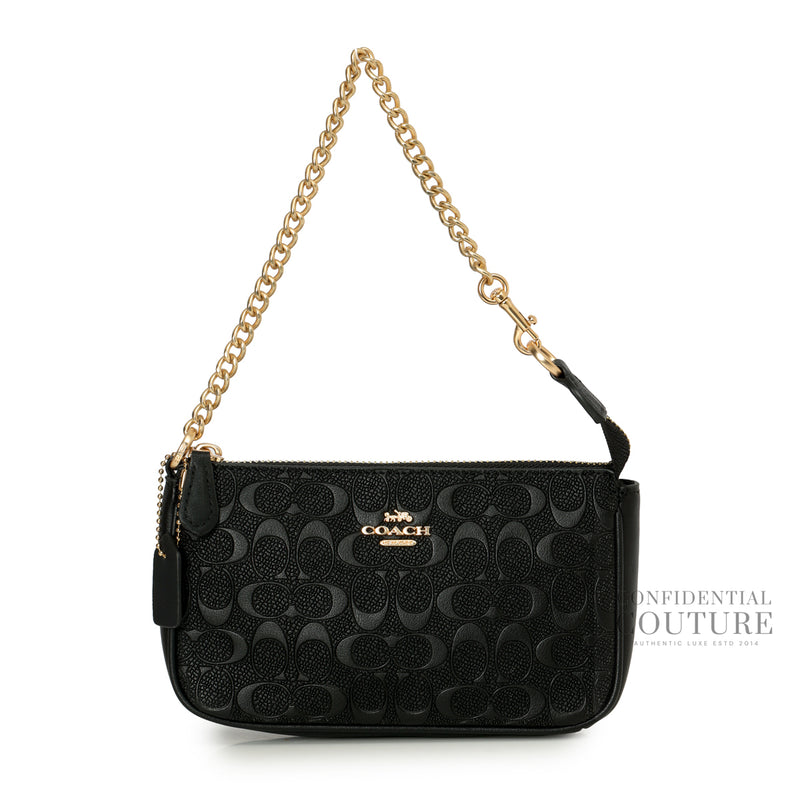 Pre-loved Coach Black Nolita 19 Bag In Signature Leather