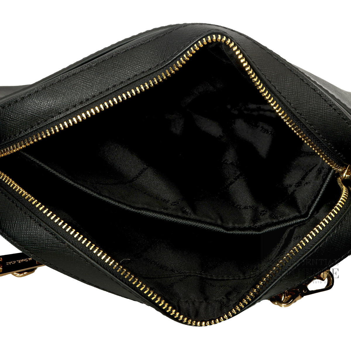 Black Jet Set Large Saffiano Leather Crossbody Bag