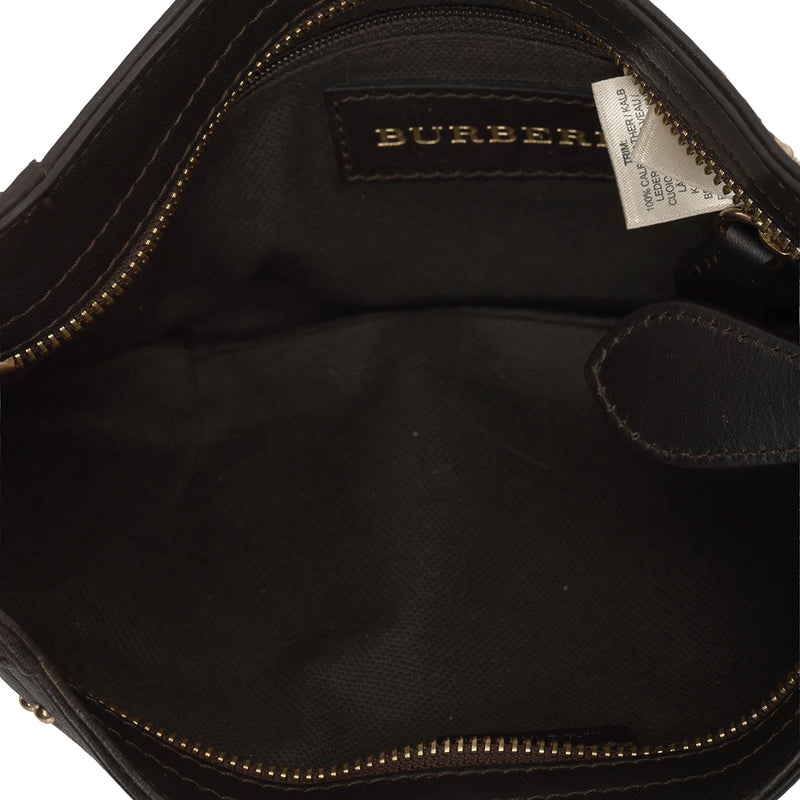 Women's Burberry Studded Cadet Black Shoulder Bag