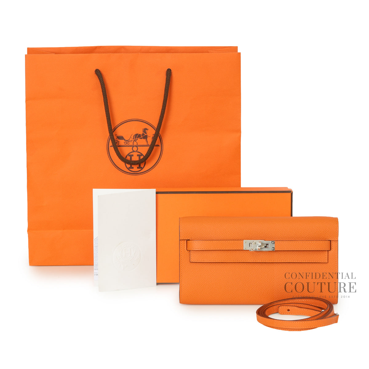 Classique To Go Wallet Epsom OrangeH PHW | 2026