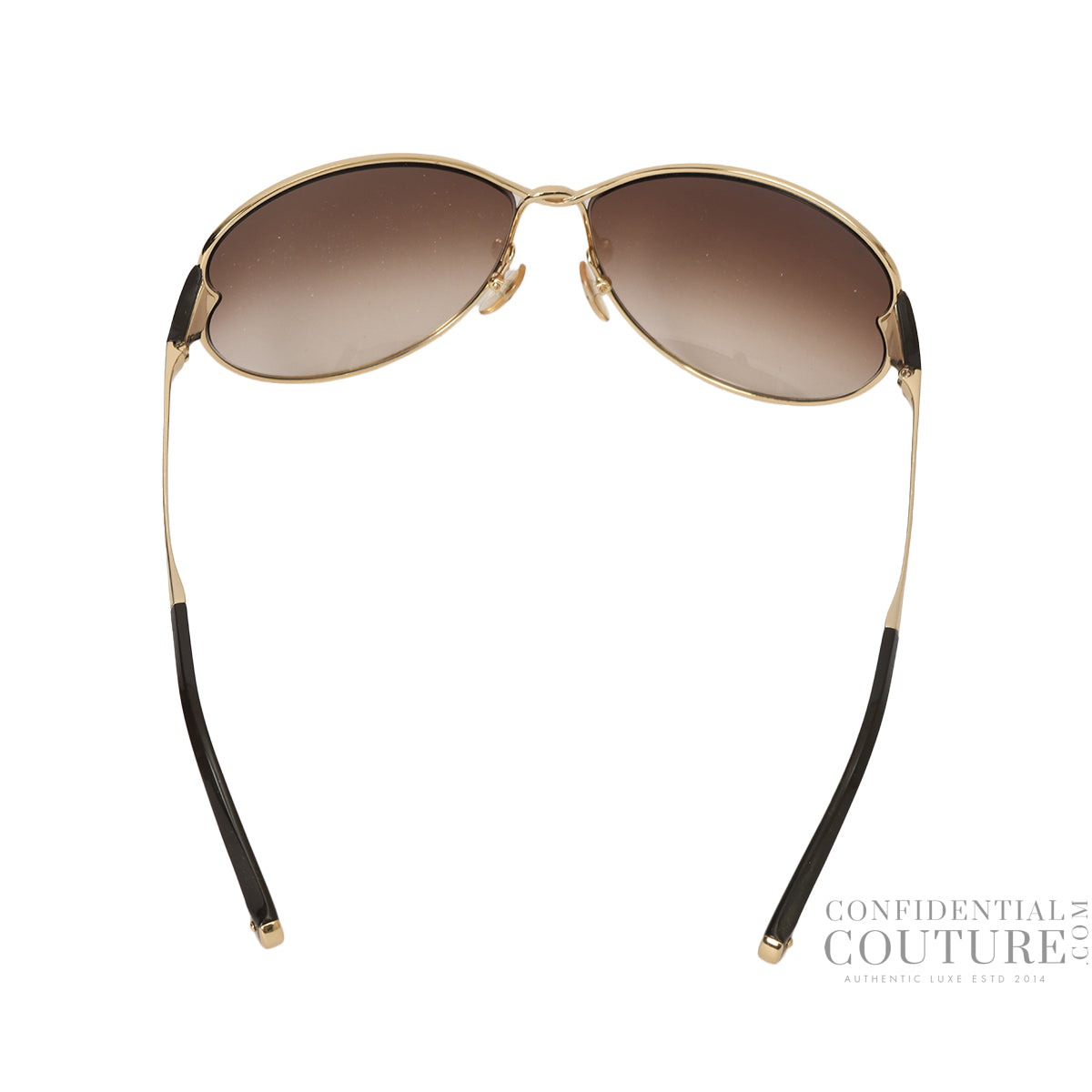 Gold Metal Frame Daisy Sunglasses-Z0262U