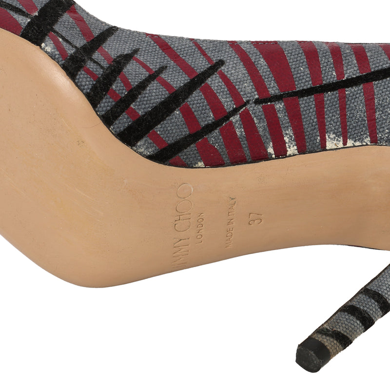 Women pre loved jimmy choo multicolor pointed toe pumps eu 37