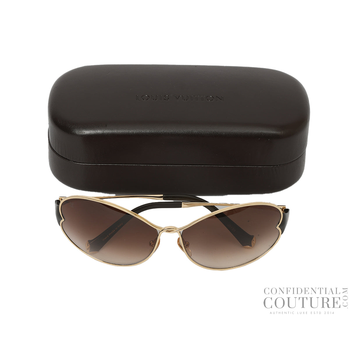 Gold Metal Frame Daisy Sunglasses-Z0262U