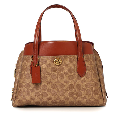 Beige/Brown Lora Carryall 30 in Signature Canvas