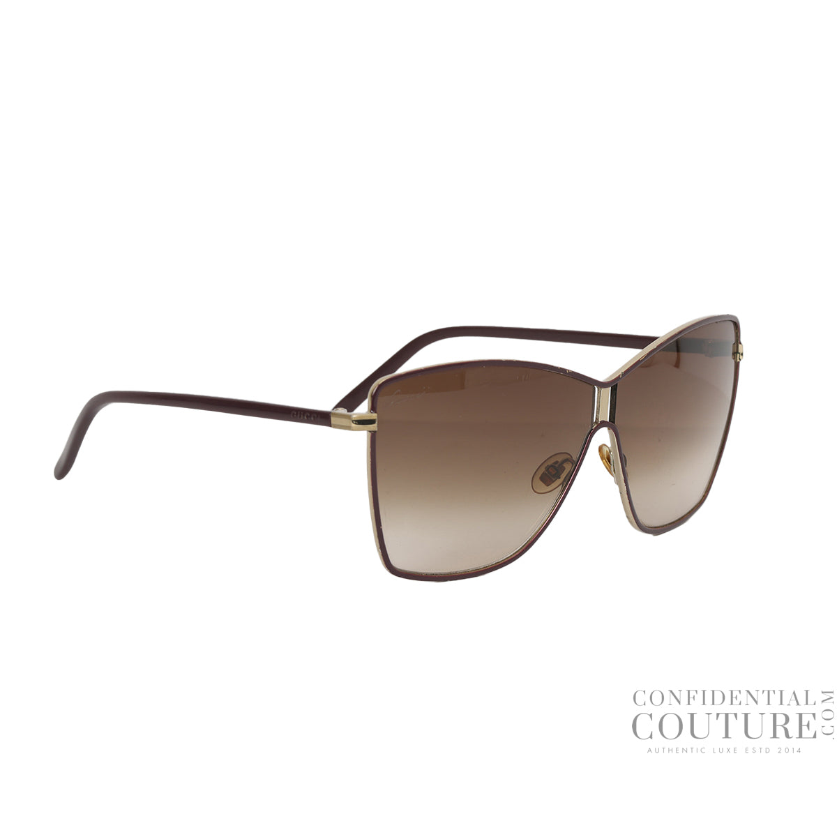 Brown Round Acetate sunglasses