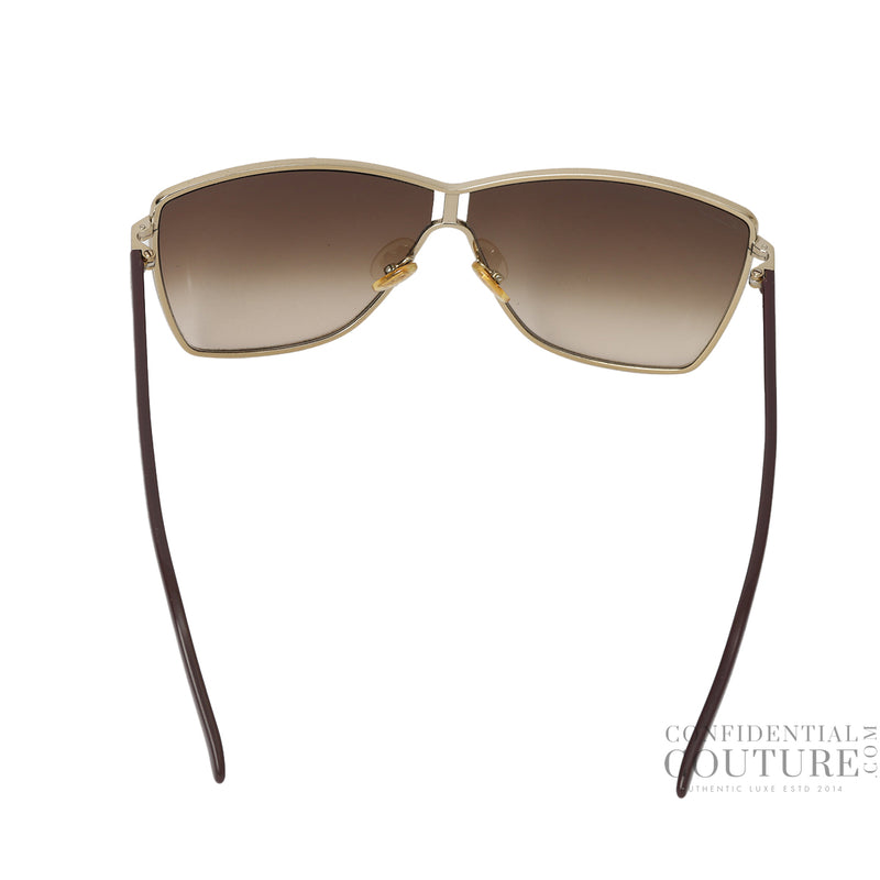 Gucci brown round acetate sunglasses men's