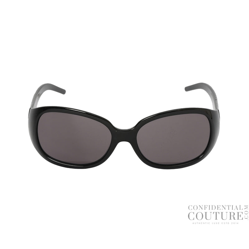 Fendi FS444 001 58O17 Black Acetate Monogram Sunglasses