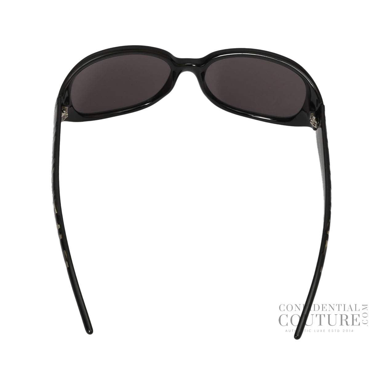 FS444 001 58O17 Black Acetate Monogram Sunglasses