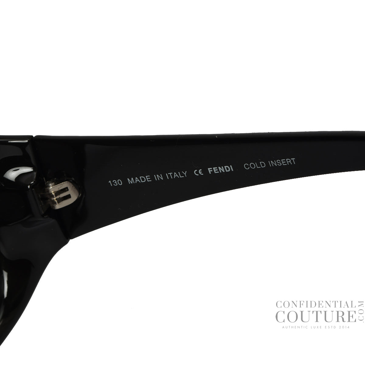 FS444 001 58O17 Black Acetate Monogram Sunglasses