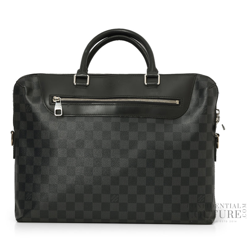 Damier Graphite Porte-Documents Jour NM