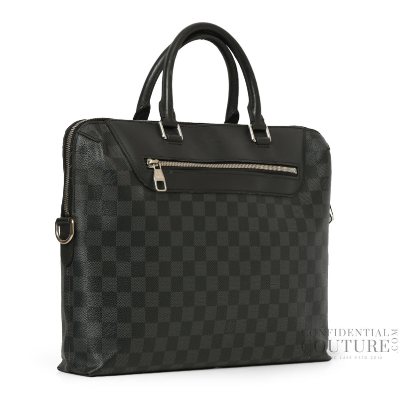 Damier Graphite Porte-Documents Jour NM