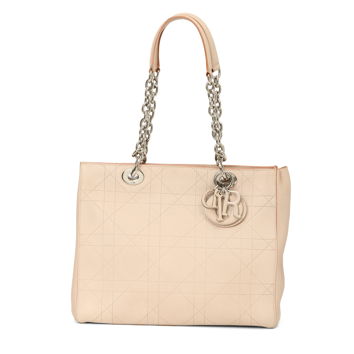 Rose Poudre Medium Leather Cannage Quilted Ultradior Bag
