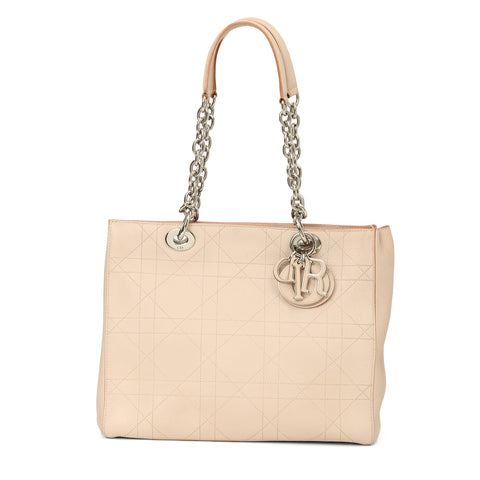 Rose Poudre Medium Leather Cannage Quilted Ultradior Bag