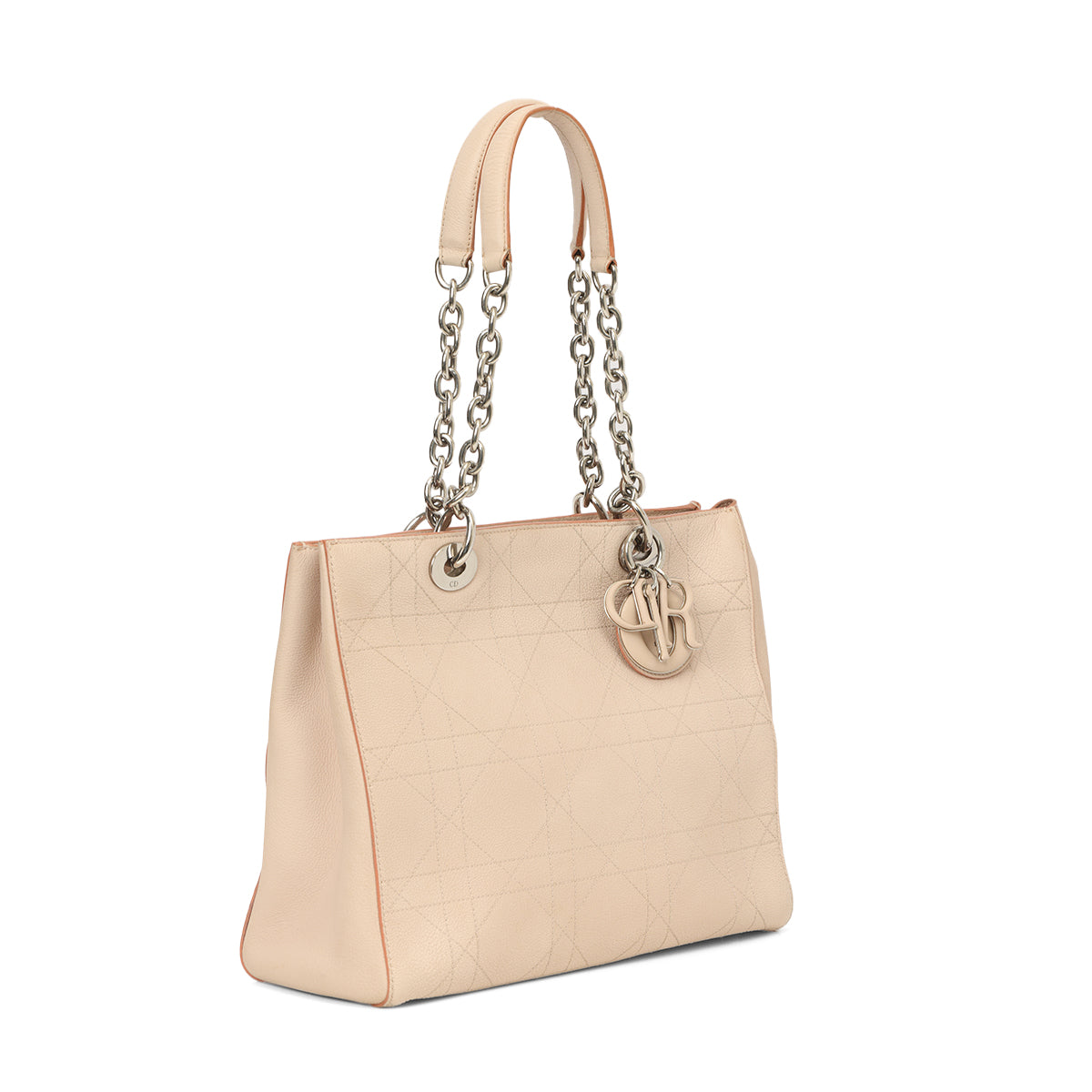 Rose Poudre Medium Leather Cannage Quilted Ultradior Bag